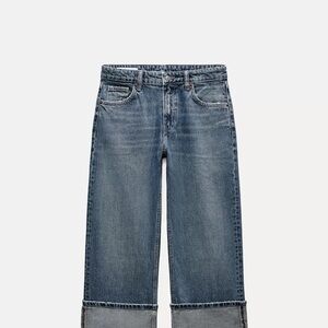 Zara Women's Blue Straight Leg Jeans